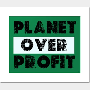 Planet Over Profit - Earth Day Climate Change   earth day 2024 gift april 22 Cute Posters and Art